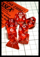 Dice : Dice - Dice Sets - Chessex Mini Transparent Red CHX23054 - Ebay Nov 2014